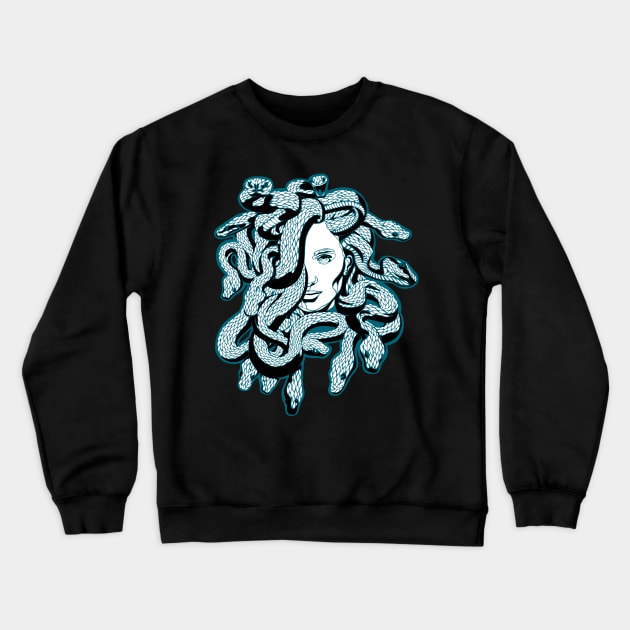 Stone Cold Medusa Crewneck Sweatshirt by polliadesign